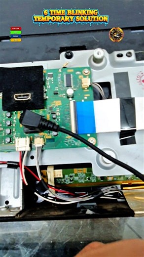 Quick Fix for Sony Bravia 32" LED TV – 6 Red Light Blinks! The main issue is usually the backlight, but this simple trick worked great for me and kept the TV running for a long time! 💡📺 #SonyBravia #TVRepair #LEDTV #TechTips #DIYFix #BacklightIssue #SmartRepair #fblifestyle | Alamin Elc