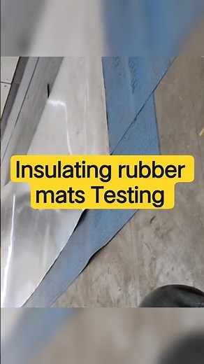 Insulating Rubber Mat Testing Process ⚡ | Electrical Safety Must Know