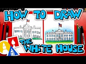 How To Draw The White House - Videos For Kids