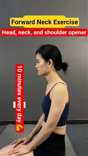 Fix Forward Head Posture in 10 Minutes a Day! (Neck & Shoulder Relief) #fitnessshorts #workout