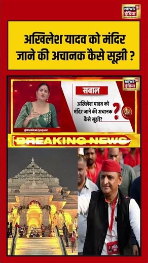 Rubika Liyaquat | अखिलेश यादव को मंदिर जाने की अचानक कैसे सूझी ? | #goonj #ayodhyarammandir #pmmodi