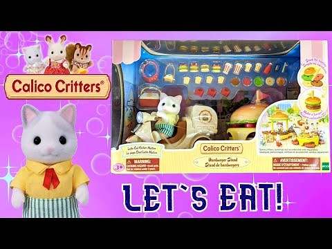 Burger Time! Extra CUTENESS | Calico Critters Hamburger Stand Playset | Adult Collector Review