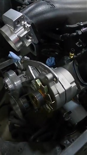 '67 Mustang 351W: Custom Alternator Mount Fab