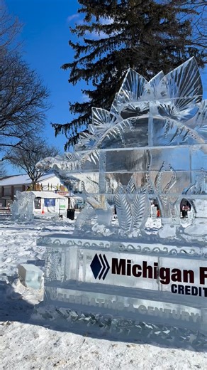 The sun is out and we are getting set for the 2026 Plymouth Ice Festival! The fun starts today at 5pm and lasts all weekend long 🥶 #plymouthicefestival | Plymouth Ice Festival