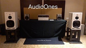 #2021广州音响展 AudioOnes布展日已完成系统调试，Symphony No.1「交响曲1号」数字音乐播放器 瑞士Psi A25主监听箱，演示巴赫大无。