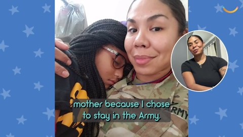 Soldier mom surprises cheerleader daughter from inside school mascot's costume | Happily TV
