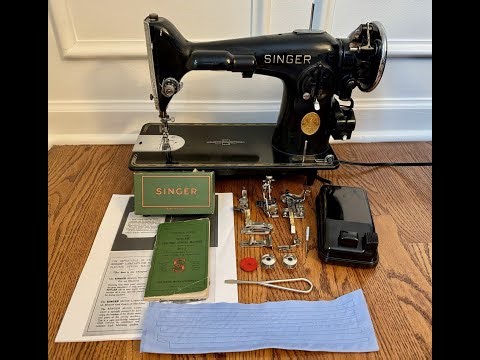 1940 Singer sewing machine model 201-2 201 for eBay listing