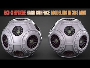 Topology Hard Surface: Topology of a Sci-fi Sphere Hard Surface Modeling In 3ds Max || N°_117