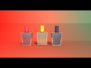 Perfume modeling and texturing in cinema 4D