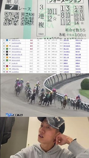 三連単だと点数が多すぎるので三連複でフォーメーション組んだらまさかの… #競馬 #馬券勝負 #馬券生活 #おすすめ