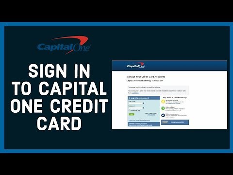 How To Login To Capital One Credit Card Account? Sign In Capital On Credit Card, Bank & Loan Account