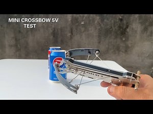 MINI CROSSBOW 5V TEST(30lb)Mini Armbrust mini arbalète mini ballesta