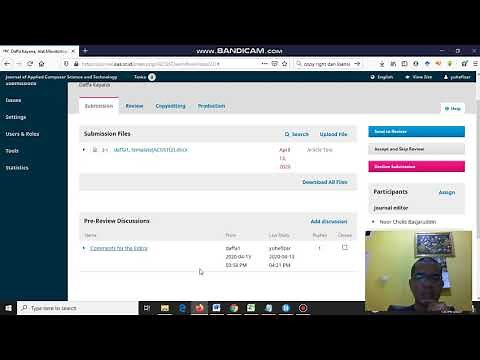 10. Seri Tutorial OJS 3 : Proses Editor Mengelola Manuskrip yang Masuk [tata Kelola Jurnal Part 2]