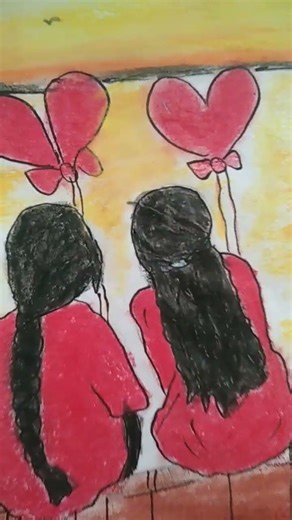 friendship drawing # short #dhru riya Prachi