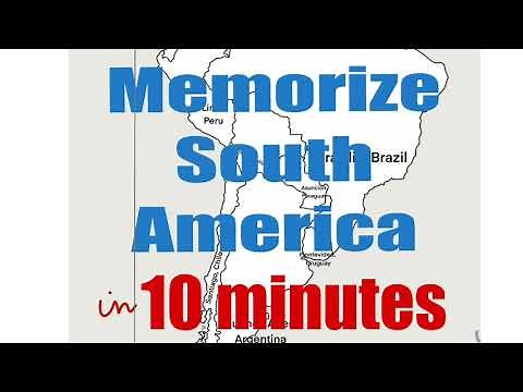 Memorize all the South American countries and capitals in 10 minutes!