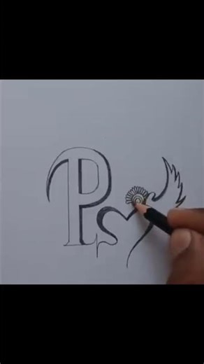 Alphabet drawing letter P