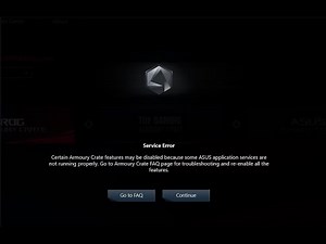 Armoury Crate Service Error FIX [SOLVED]