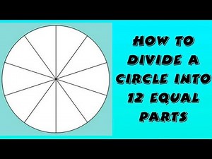 How to divide a circle into 12 equal parts/Basic geometric construction