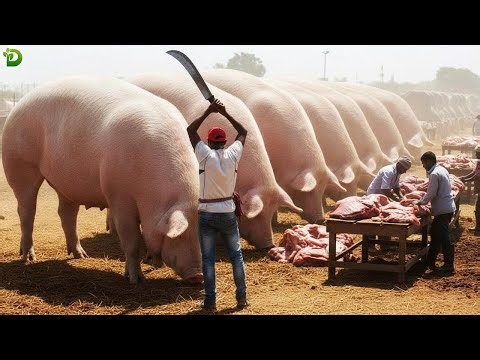 Unbelievable Pig Slaughterhouse On Farm - Amazing Pig Farm | Agricultural Documentary