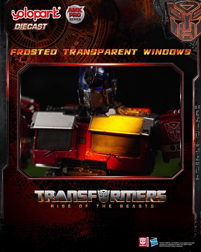 YOLOPARK on Instagram: "New Release Available for Order Now! AMK PRO Series Transformers: Rise of the Beasts – 20cm Optimus Prime Model Kit! Pre-order now to receive an exclusive backdrop. [Link in bio] The main body and weapon accessories feature premium pre-painted finishes that reflect a rich metallic sheen. Combined with nearly 40 movable joints, you can recreate iconic poses that instantly unleash a commanding presence! Exclusive weathering technique: YOLOPARK’s custom weathered paint bring
