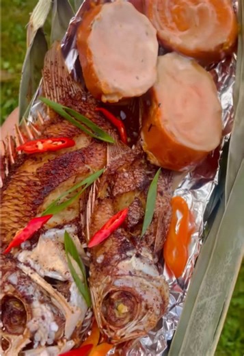 Delicious Fried Fish with Coconut Sweet Potatoes Recipe