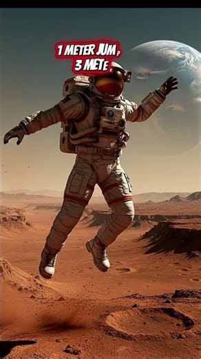 Why Can You Jump Higher on Mars? 🔴#Mars#SpaceFact#Shorts