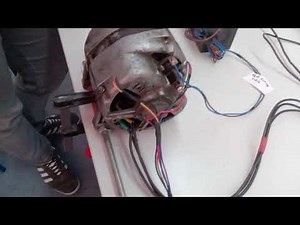 Alternator as BLDC motor. With Hall sensors.