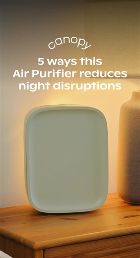 You asked, we delivered. Introducing the brand new Canopy Bedside Air Purifier for calmer days, deeper sleep, fresher air. 🧪 99.97% HEPA filtration 🧠 Real-time air quality monitoring 😴 Auto-dimming display Sleep-Safe Auto Mode 🌸 Waterless aroma diffusion 🧼 Touch-free filter swaps 🧳 Compact, portable, nightstand-friendly 🧱 Designed to stack with our Bedside Humidifier | Canopy
