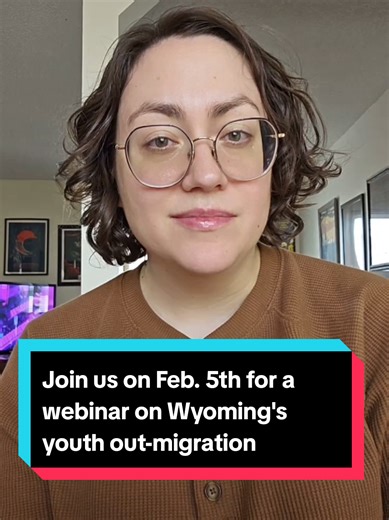 Wyoming's young people are leaving, and we're asking them why. Join us on Thursday, February 5 at 12 PM MT for Building Wyoming's Future: The Exit Interview, a virtual community conversation in partnership with WyoFile and ENGAGE. This will be a dynamic and interactive discussion and we want to hear from YOU, young Wyomingites. 🔗 Register here: https://wbc.pub/BWF_Youth 🟦 Moderated by WyoFile #wyoming #youth #genz #millennial #genalpha