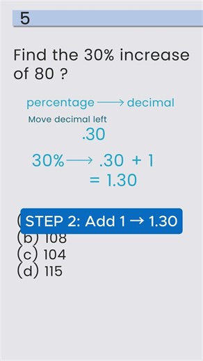 GED Math Trick: Percentage Increase in Seconds (No Formulas!) #gedmath #exam #gedprep