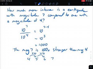 Using Exponents To Compare Earthquake Magnitudes