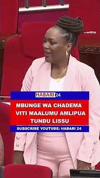 Mbunge wa Viti maalumu kupitia CHADEMA, Salome Makamba alivomchachafya Tundu lissu Bungeni