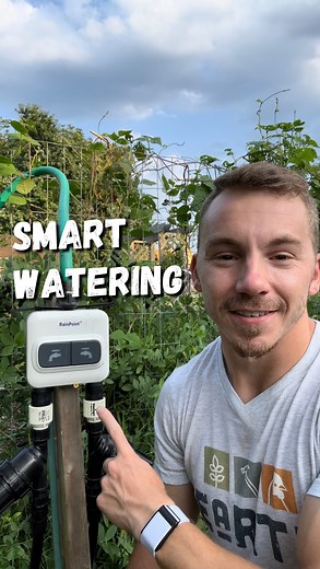 Watering my Garden with the Rain Point Smart Irrigation System 💦 ✅Deep and consistent watering is key for a successful garden, and having the right tools make it easier to understand how much and how often you need to water. 🗓️I have my system set to water my garden on a specific schedule and supply the perfect amount of water to keep my plants thriving. ⏱️I use a smart timer to control my two zone garden which is completely scheduled from my phone. 🚿 For the areas of the garden that don’t ha