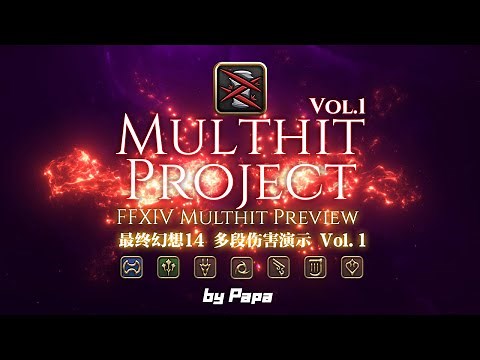 FFXIV Multhit Project Vol.1 Preview-[DRG/NIN/SGE/WAR/MCH/BRD/DNC]最终幻想14多段伤害第一弹预览