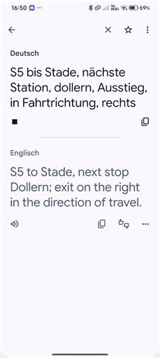 selbsterstellte Ansage mit Google Übersetzer