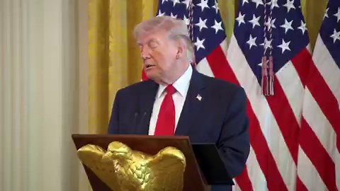 It seems the White House may have uploaded that video unintentionally. It's now been made private.But I downloaded it, so here's the full WH feed of the Easter lunch earlier today. Trump does sound a bit more candid here than he does in front of reporters.