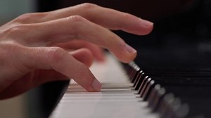 Pressing on piano keys  - Free Stock Video Footage | Coverr