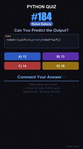 Python Quiz #184 — Can You Predict the Output? #shorts #python