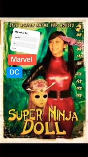 Marvel or DC: Super Ninja Doll #superhero