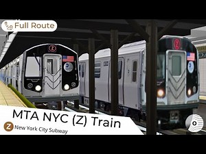 OpenBVE - MTA NYC (Z) LINE in a R179 (New York City Subway) | Jamaica Center to Broad St.