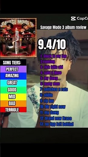 Savage mode 2 album review #shorts #rap #21savage