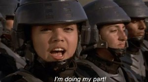 Where Did The 'I'm Doing My Part' GIF Come From? The 'Starship Troopers' Meme And Reaction Explained