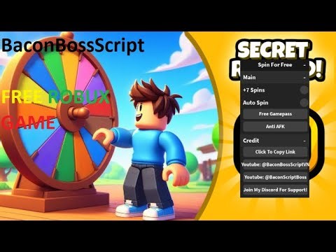 [✨FREE ROBUX GAME] Spin For Free OP SCRIPT (INF SPIN, FREE GAMEPASS)