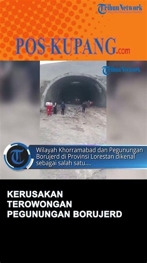 Latest Images of Damage to Iran's Borujerd Mountain Tunnel