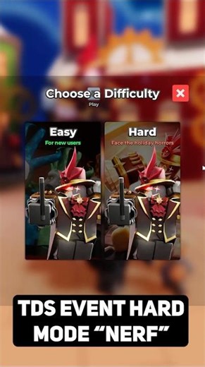 Event Hard Mode Nerf #roblox #tds #towerdefensesimulator #gaming #christmas #forsaken