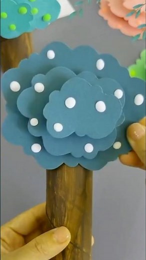 Diy paper tree🌳#diy #papercraft #craft #art #handmade