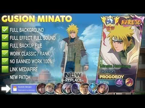 [ IOS + Android ] SCRIPT SKIN - Gusion Namikaze Minato | Full Effects Voice