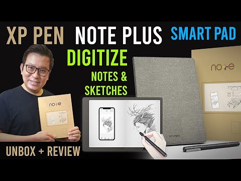 XP Pen Note Plus Unbox + Review + Draw + Write + Digitize