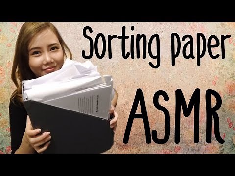 🎧ASMR - Ripping Tearing Sorting Papers Sounds