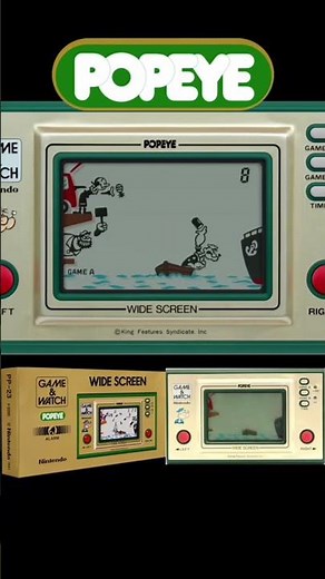 Popeye on Game and Watch #gameandwatch #handheldgames #retrohandheld #retrogames #popeye